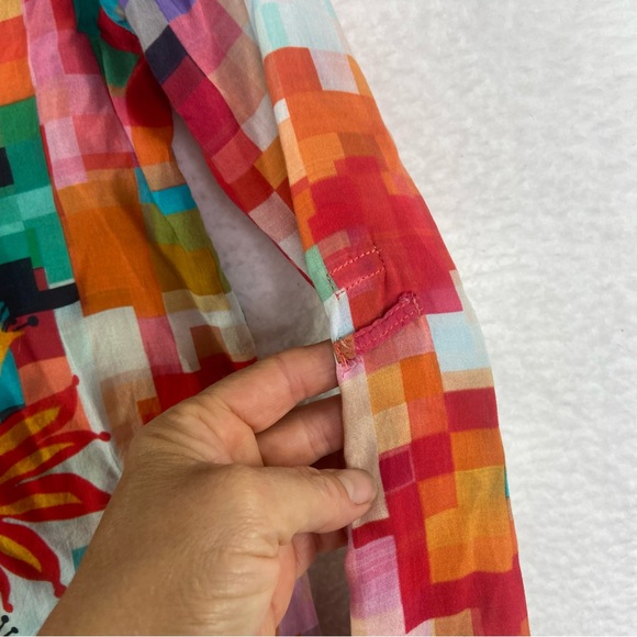 Desigual Women's Begona multicolor Woven Long Sleeve Shirt - Picture 8 of 10